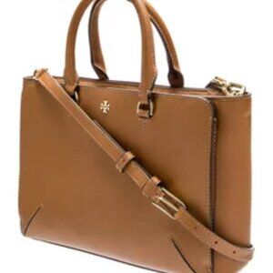 TORY BURCH LIKE NEW CARMEL TONE CROSSBODY SHOULDER BAG